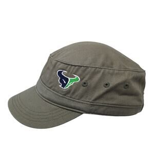 Baseball Strapback Cadet Army Hat Green One Size Logo District Threads